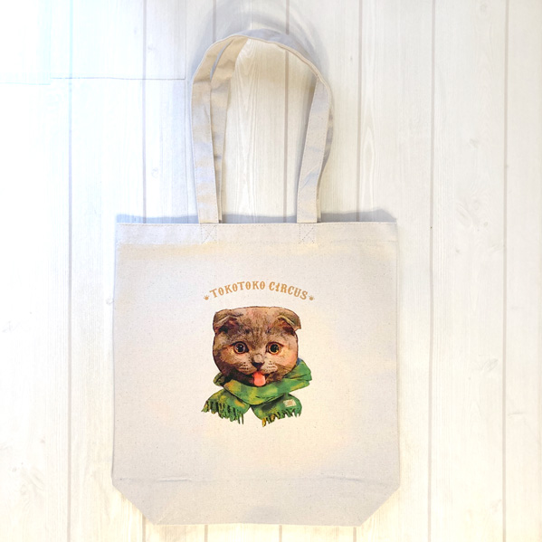 トートバッグ　「とことこサーカストートバッグ Mサイズ」